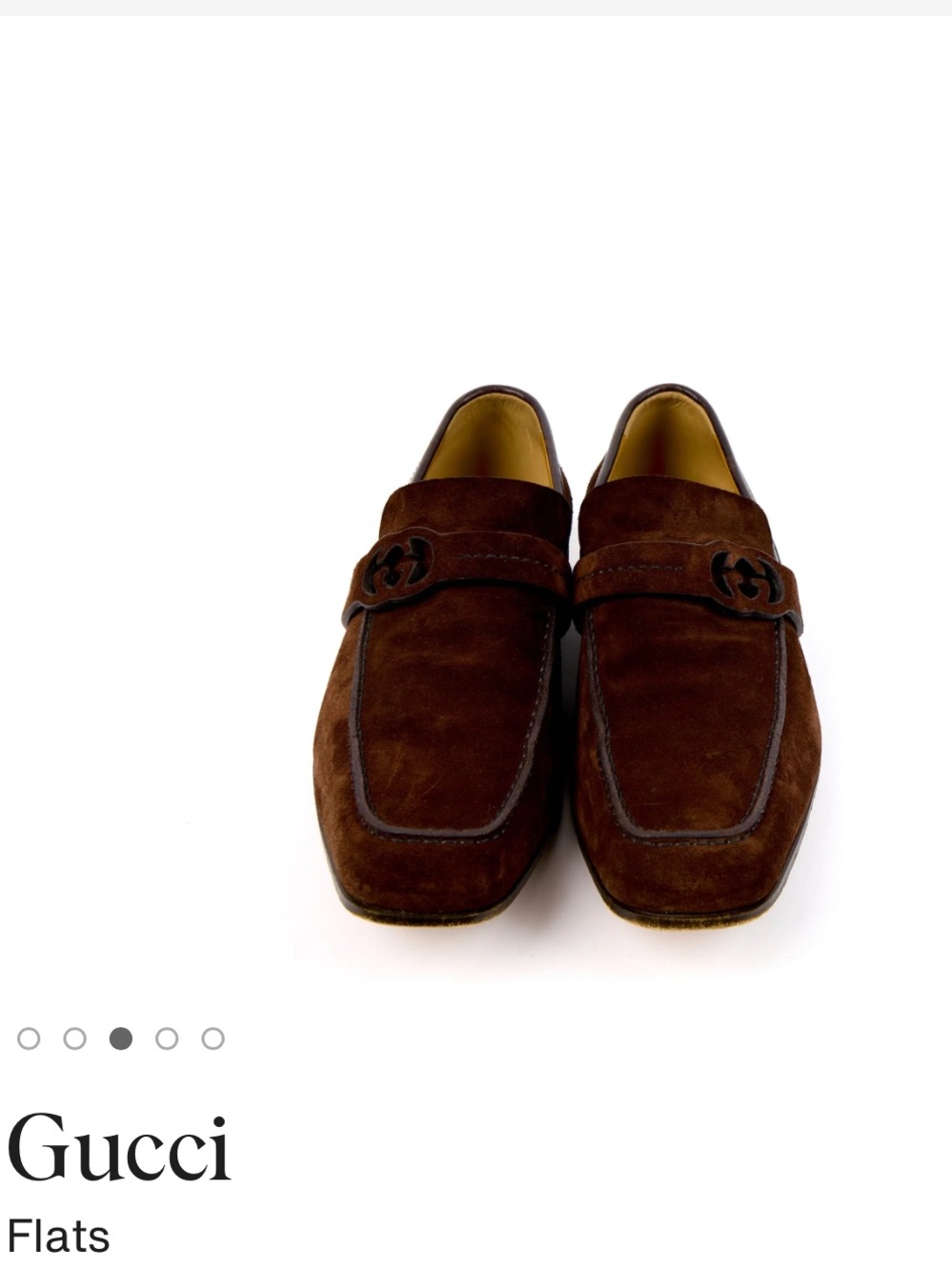 Gucci Brown Suede Horsebit Slip-On Loafers